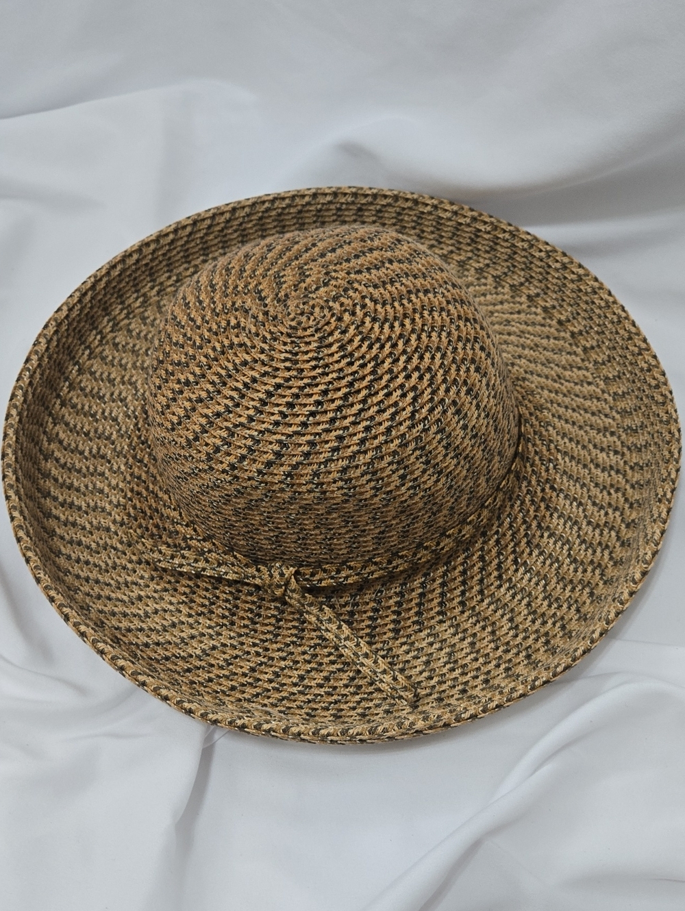 Braided Two-Tone Straw Sun Hat